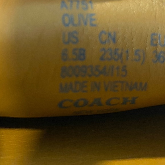 Coach Olive Pebbled Leather Leather Loafers - Picture 6 of 12